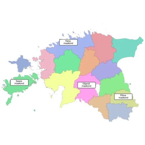 Eesti maakonnad ja keskused