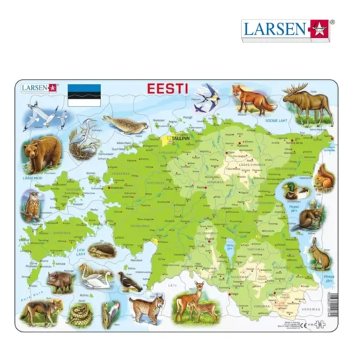 Eesti kaart loomadega