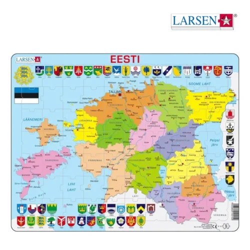 Poliitilise kaardiga pusle "Eesti"